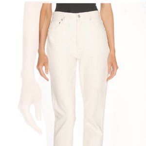 AGOLDE Remy High Rise Straight, Off White